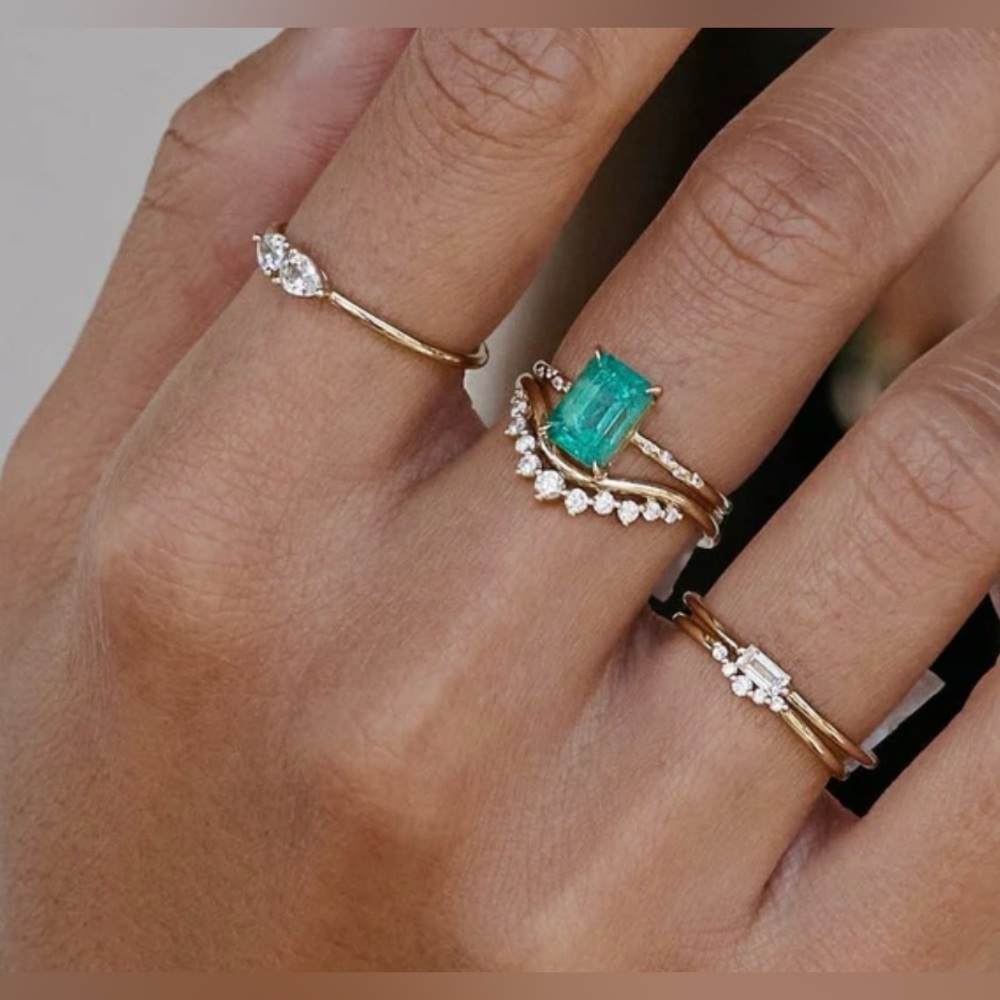 Grand Diamond Arch Ring by Audry Rose